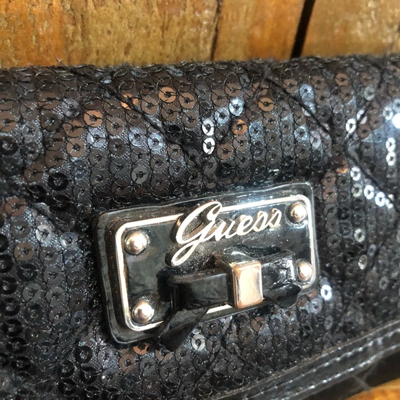 Guess Black Sequined Wallet - Picture 2 of 6